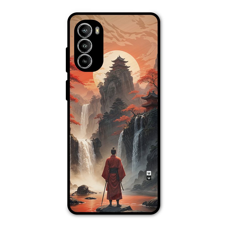 Ancient Waterfall Metal Back Case for Moto G82