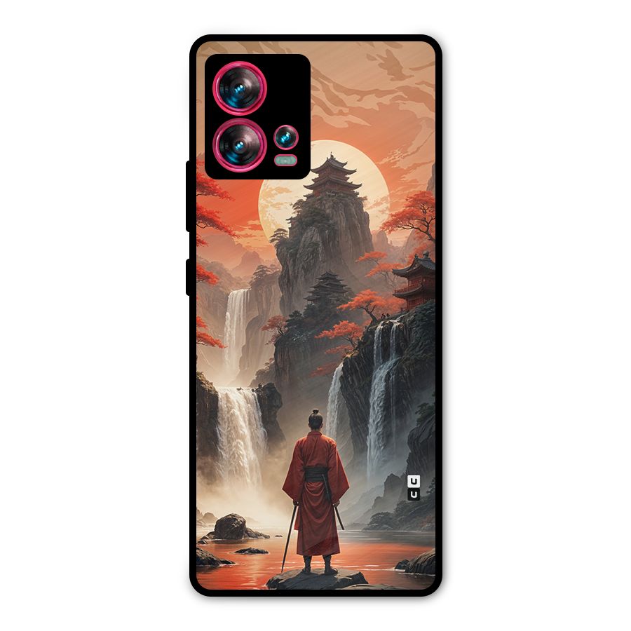 Ancient Waterfall Metal Back Case for Motorola Edge 30 Fusion