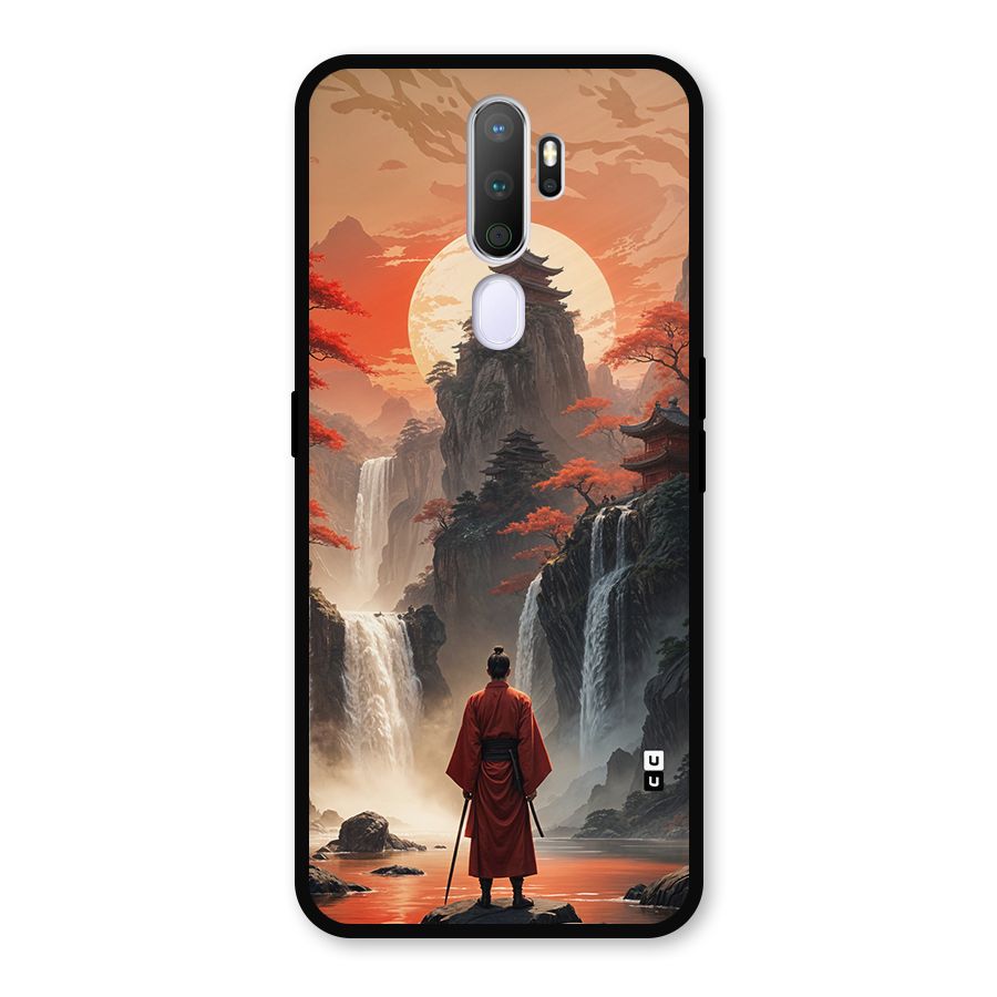 Ancient Waterfall Metal Back Case for Oppo A5 (2020)