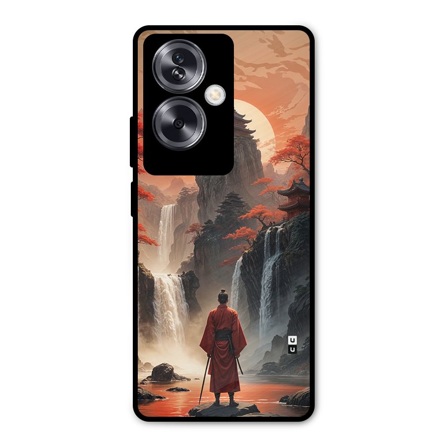 Ancient Waterfall Metal Back Case for Oppo A79 5G
