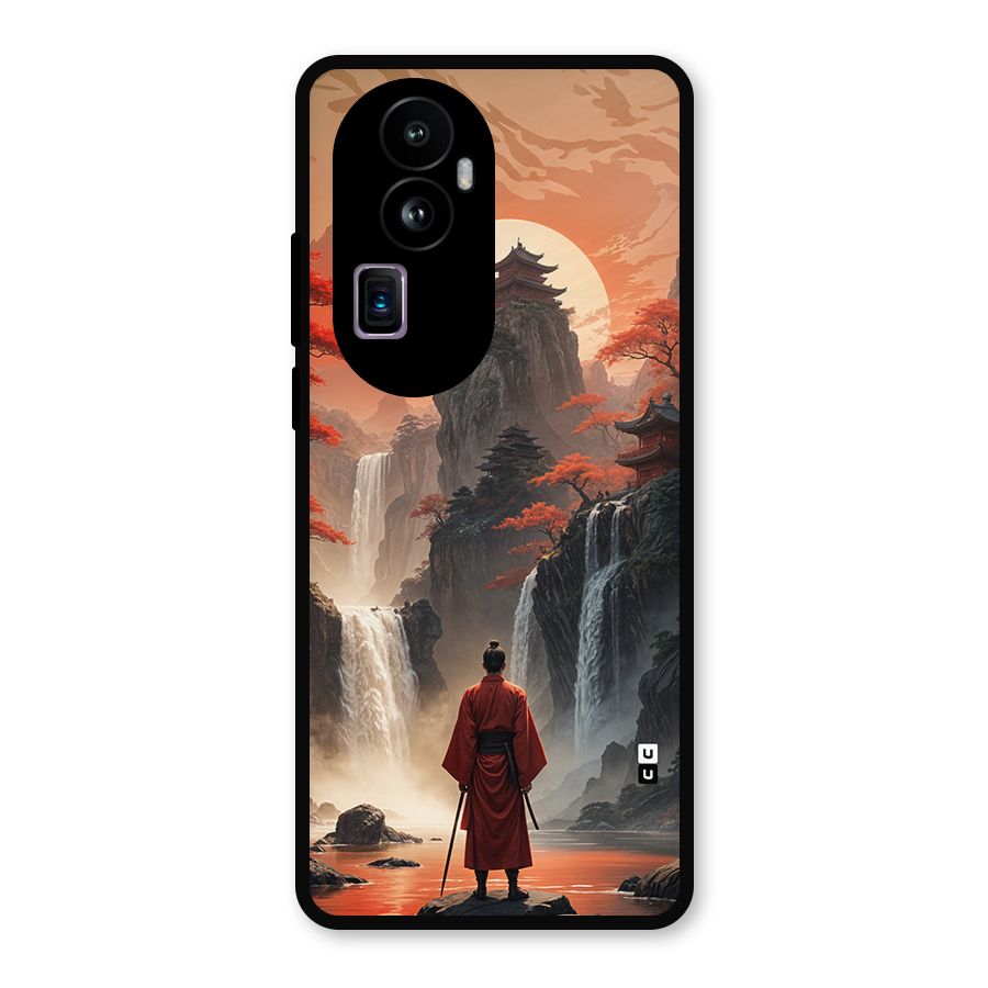 Ancient Waterfall Metal Back Case for Oppo Reno10 Pro Plus