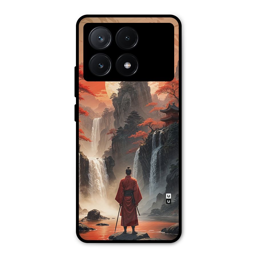 Ancient Waterfall Metal Back Case for Poco X6 Pro