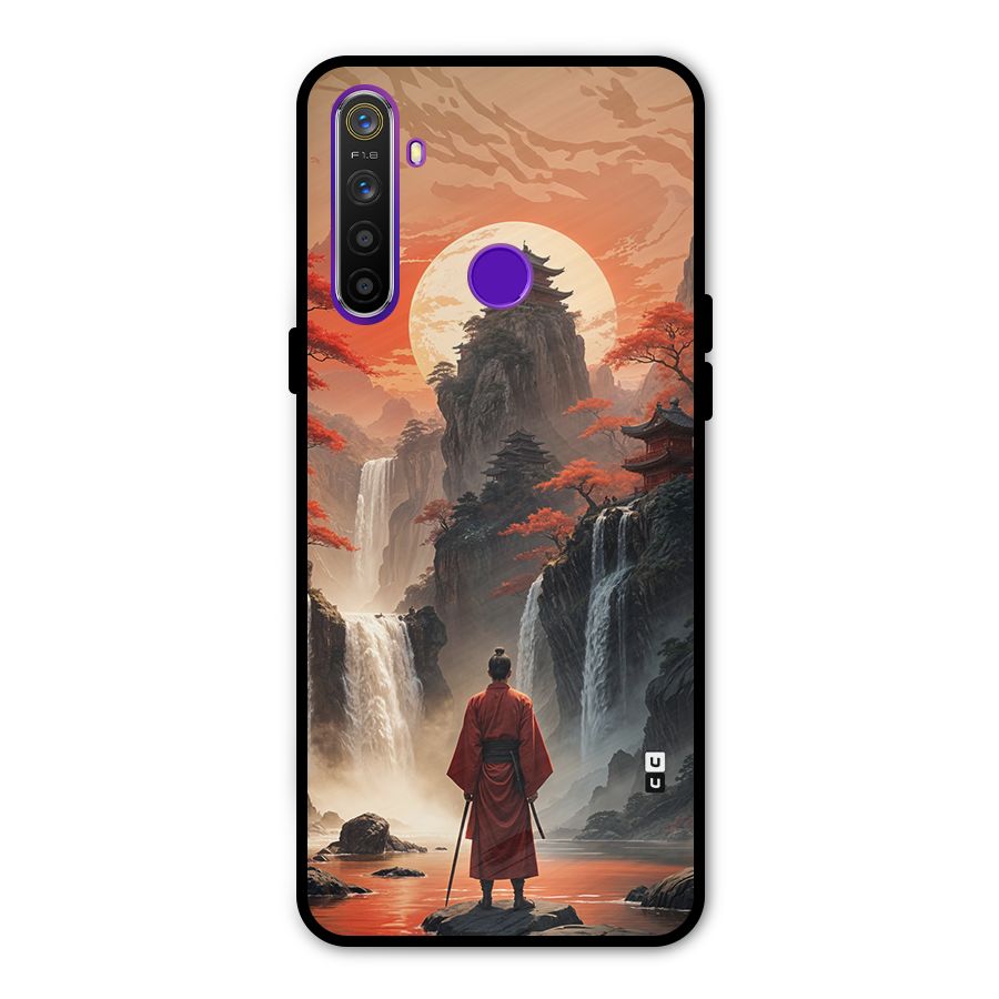 Ancient Waterfall Metal Back Case for Realme 5
