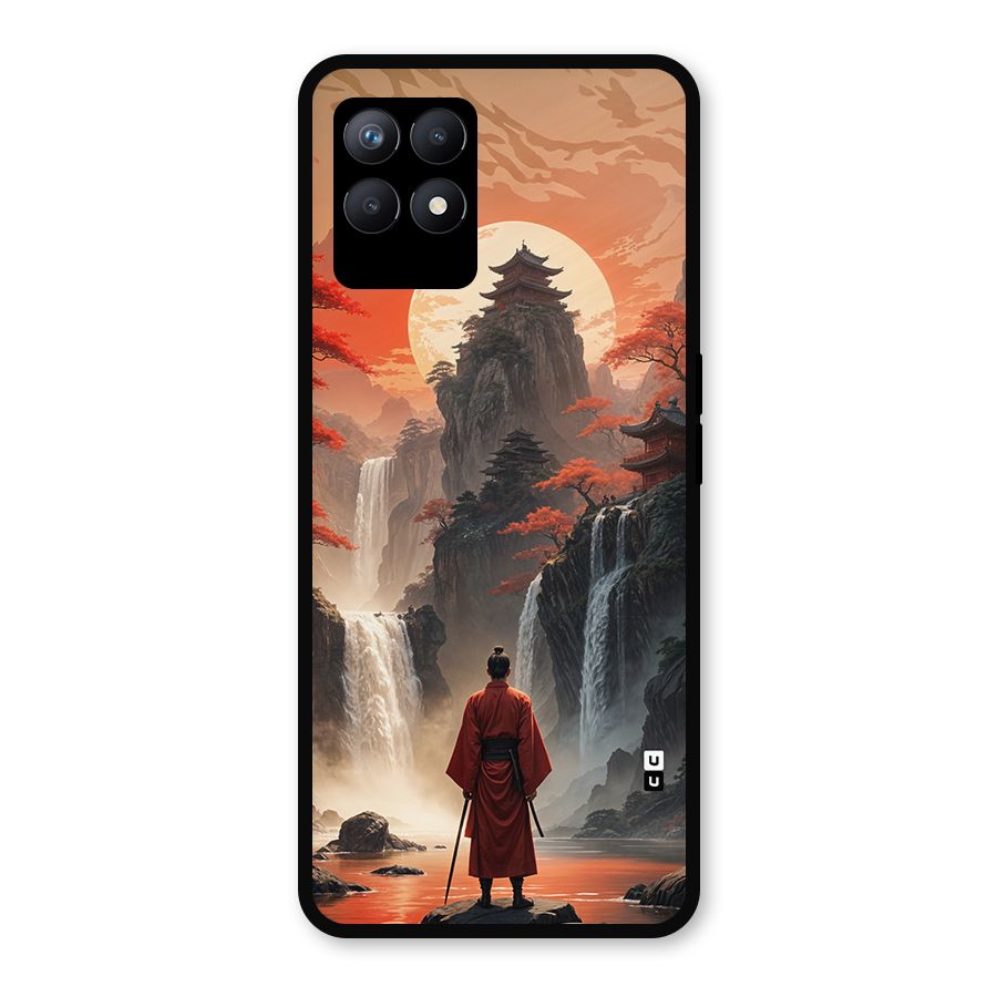 Ancient Waterfall Metal Back Case for Realme 8i