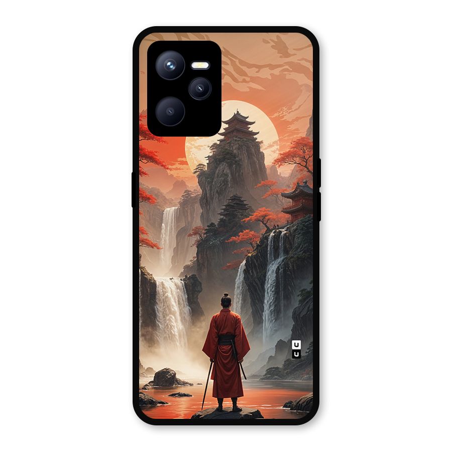 Ancient Waterfall Metal Back Case for Realme C35