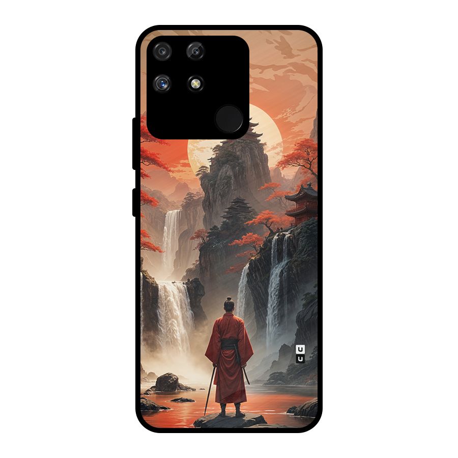 Ancient Waterfall Metal Back Case for Realme Narzo 50A
