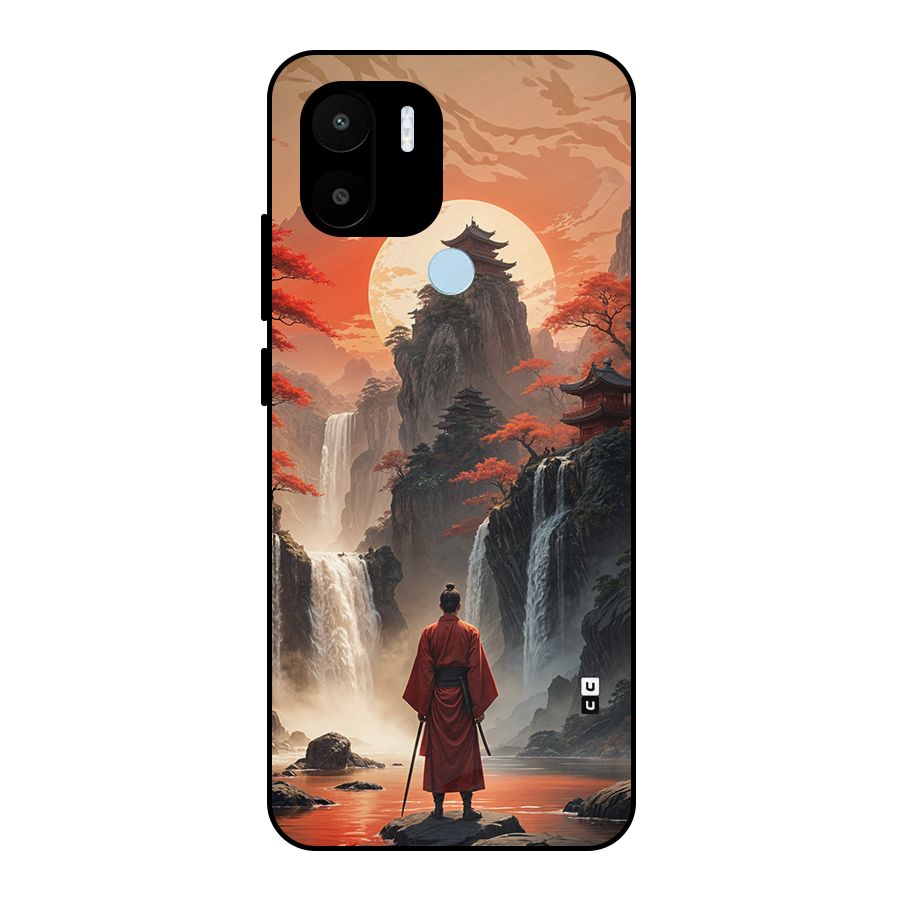 Ancient Waterfall Metal Back Case for Redmi A1 Plus