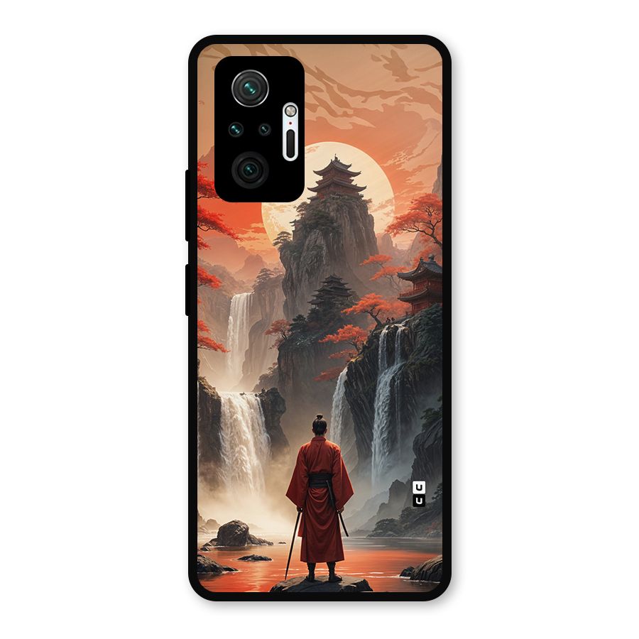 Ancient Waterfall Metal Back Case for Redmi Note 10 Pro Max