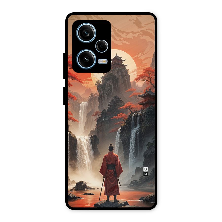 Ancient Waterfall Metal Back Case for Redmi Note 12 Pro