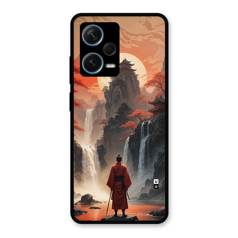 Ancient Waterfall Metal Back Case for Redmi Note 12 Pro Plus 5G