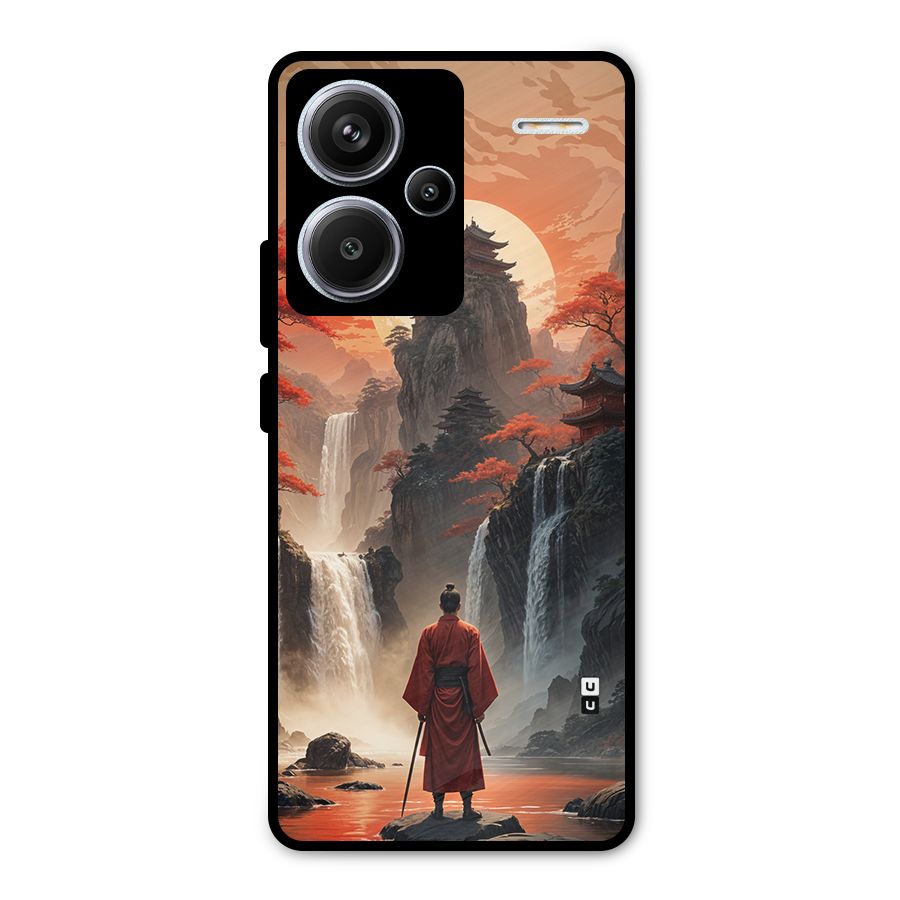 Ancient Waterfall Metal Back Case for Redmi Note 13 Pro Plus