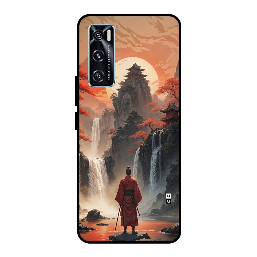 Ancient Waterfall Metal Back Case for Vivo V20 SE
