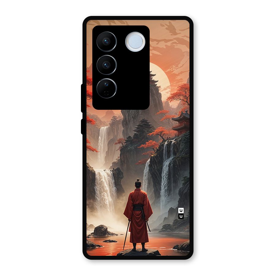 Ancient Waterfall Metal Back Case for Vivo V27