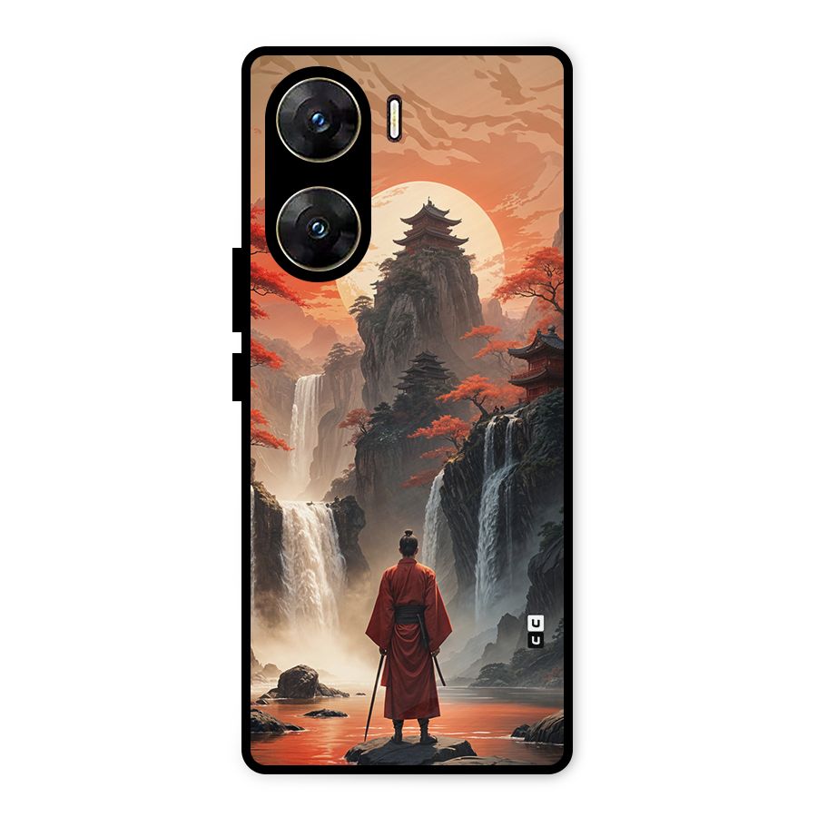Ancient Waterfall Metal Back Case for Vivo V29e