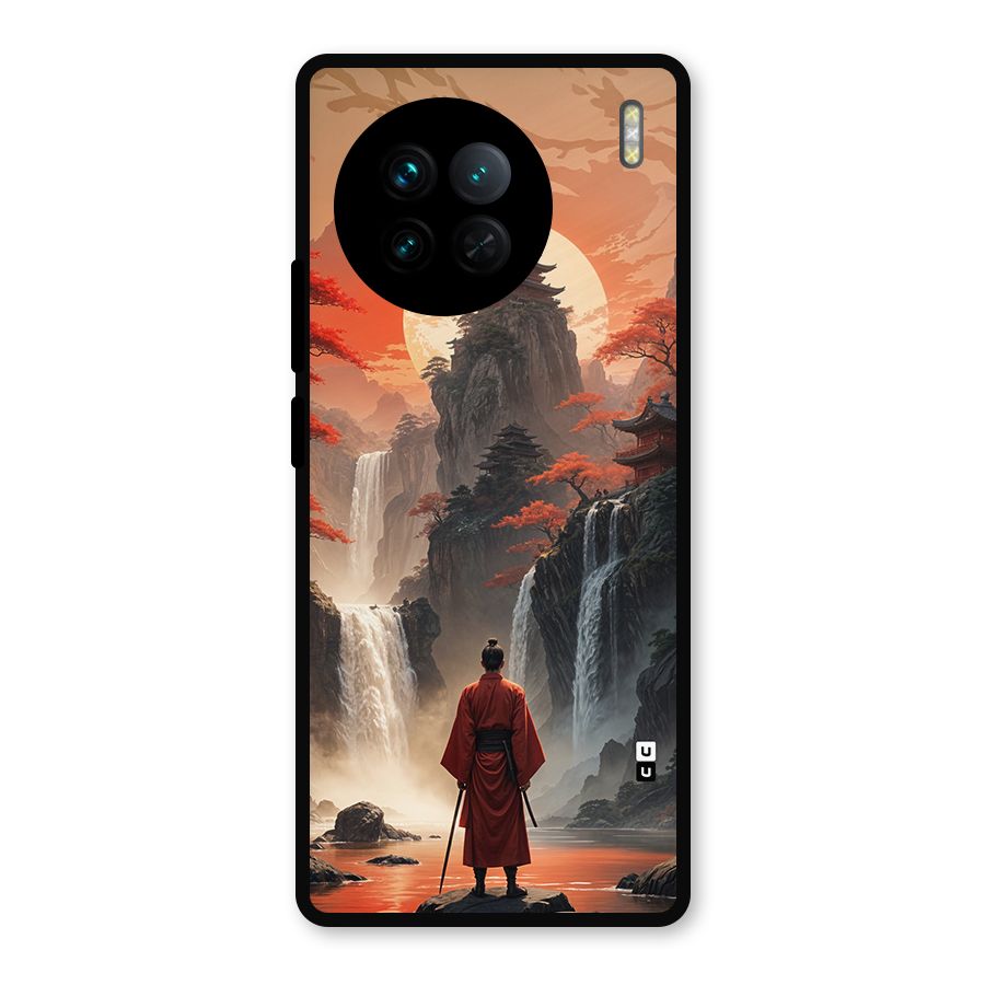 Ancient Waterfall Metal Back Case for Vivo X90