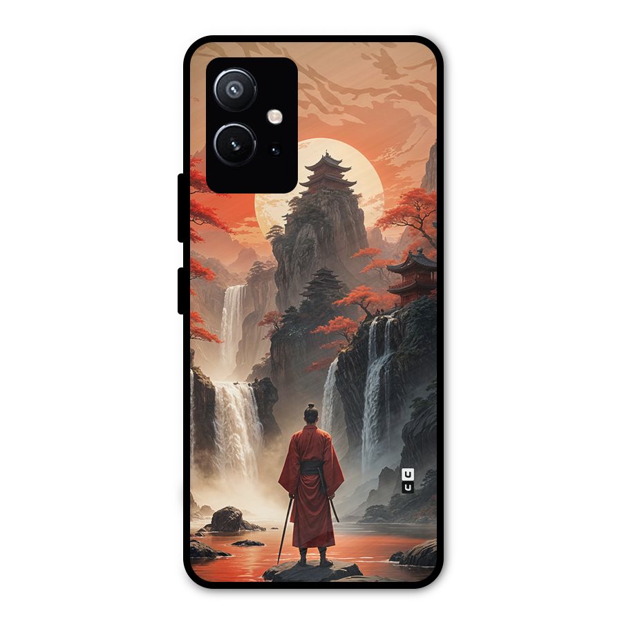 Ancient Waterfall Metal Back Case for Vivo Y75 5G
