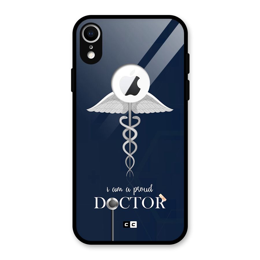 Angel Doctor Glass Back Case for iPhone XR Logo Cut
