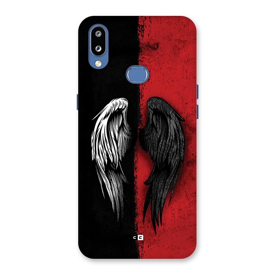 Angle Demon Wings Back Case for Galaxy M01s