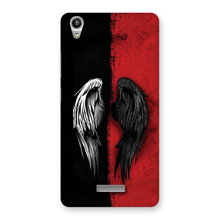 Angle Demon Wings Back Case for Lava Pixel V1