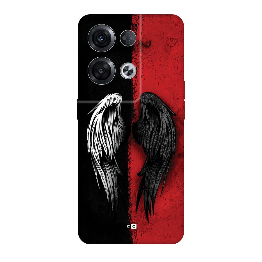 Angle Demon Wings Back Case for Oppo Reno8 Pro 5G