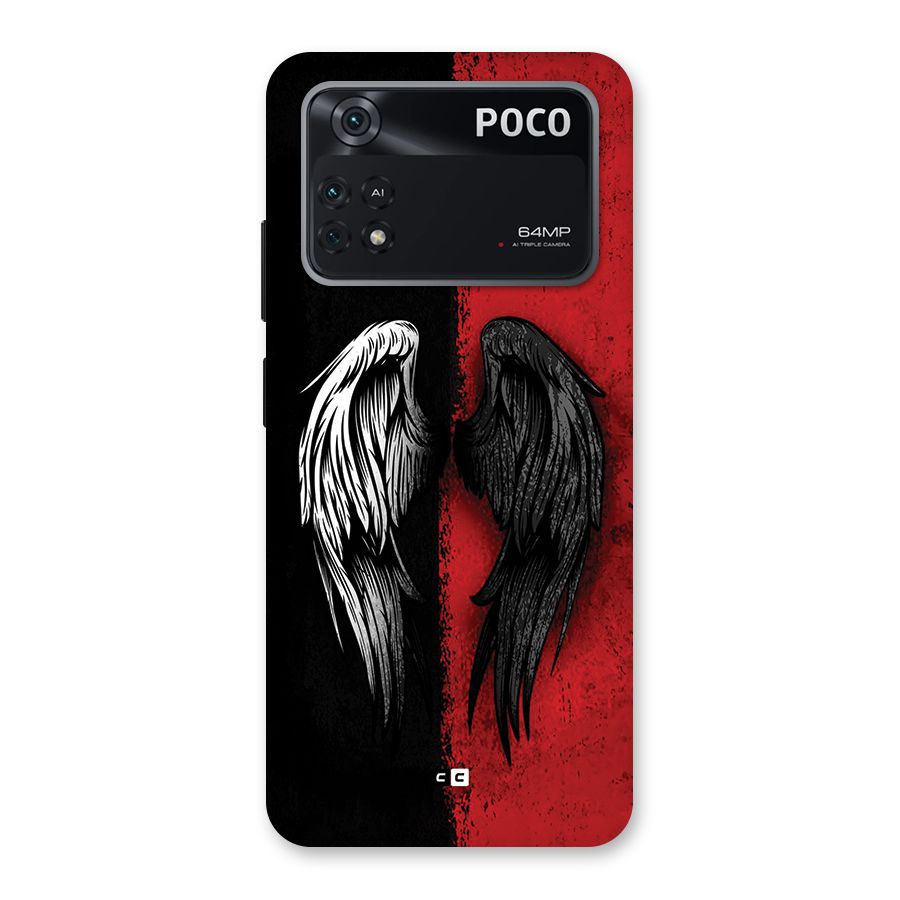 Angle Demon Wings Back Case for Poco M4 Pro 4G