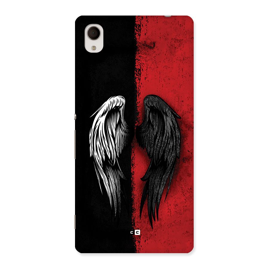 Angle Demon Wings Back Case for Xperia M4 Aqua