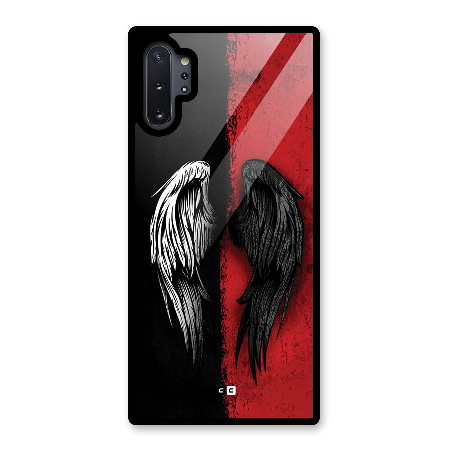 Angle Demon Wings Glass Back Case for Galaxy Note 10 Plus