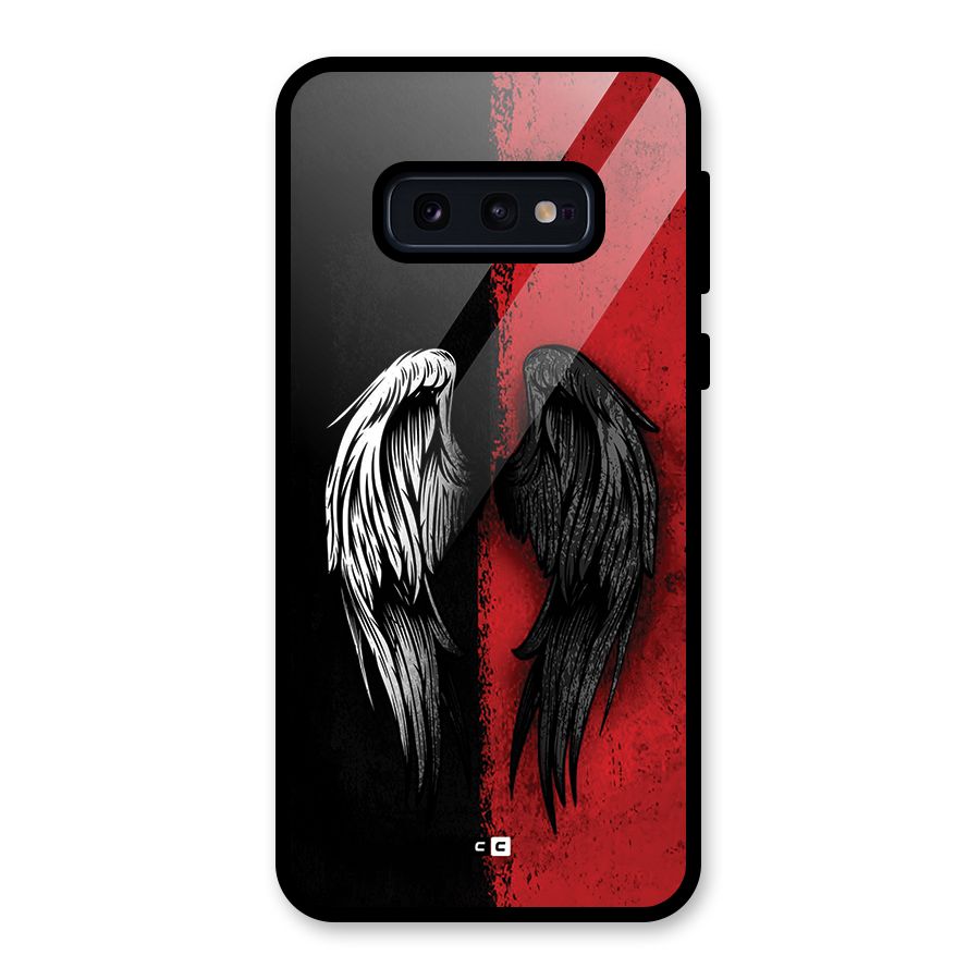 Angle Demon Wings Glass Back Case for Galaxy S10e