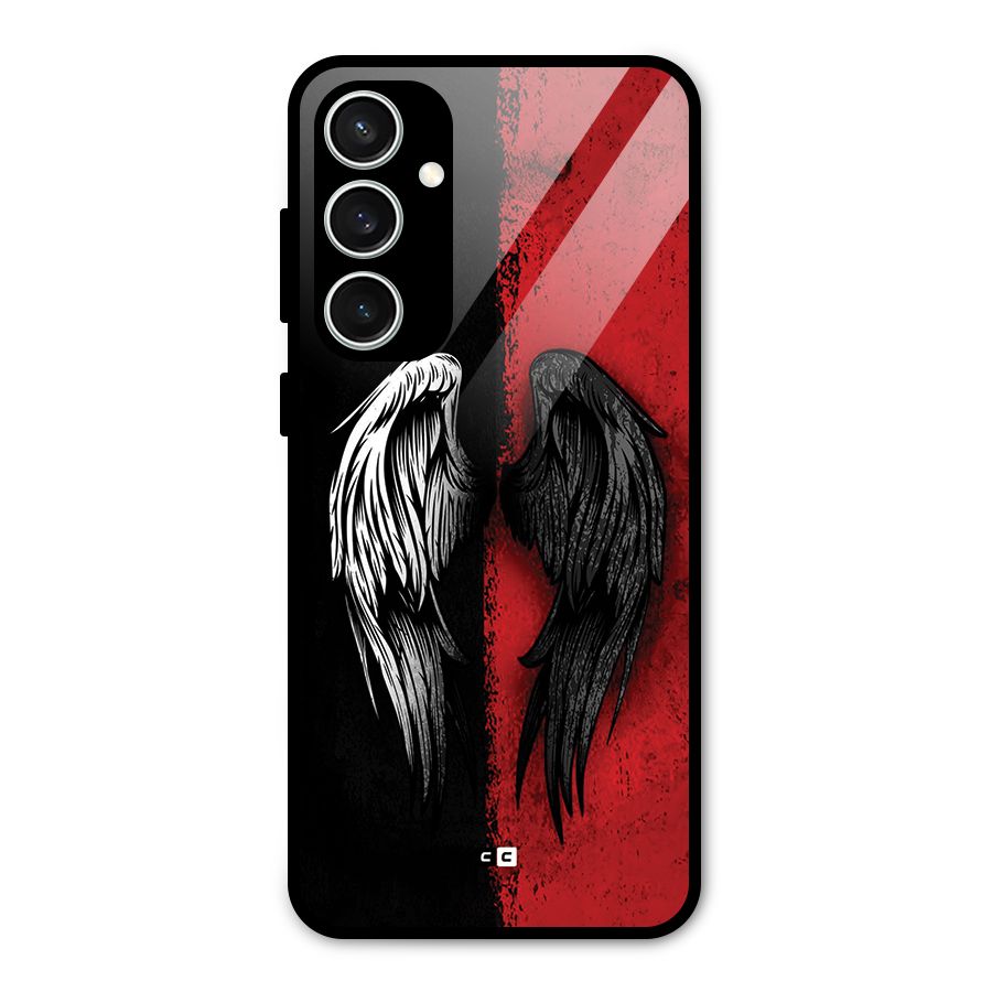 Angle Demon Wings Glass Back Case for Galaxy S23 FE