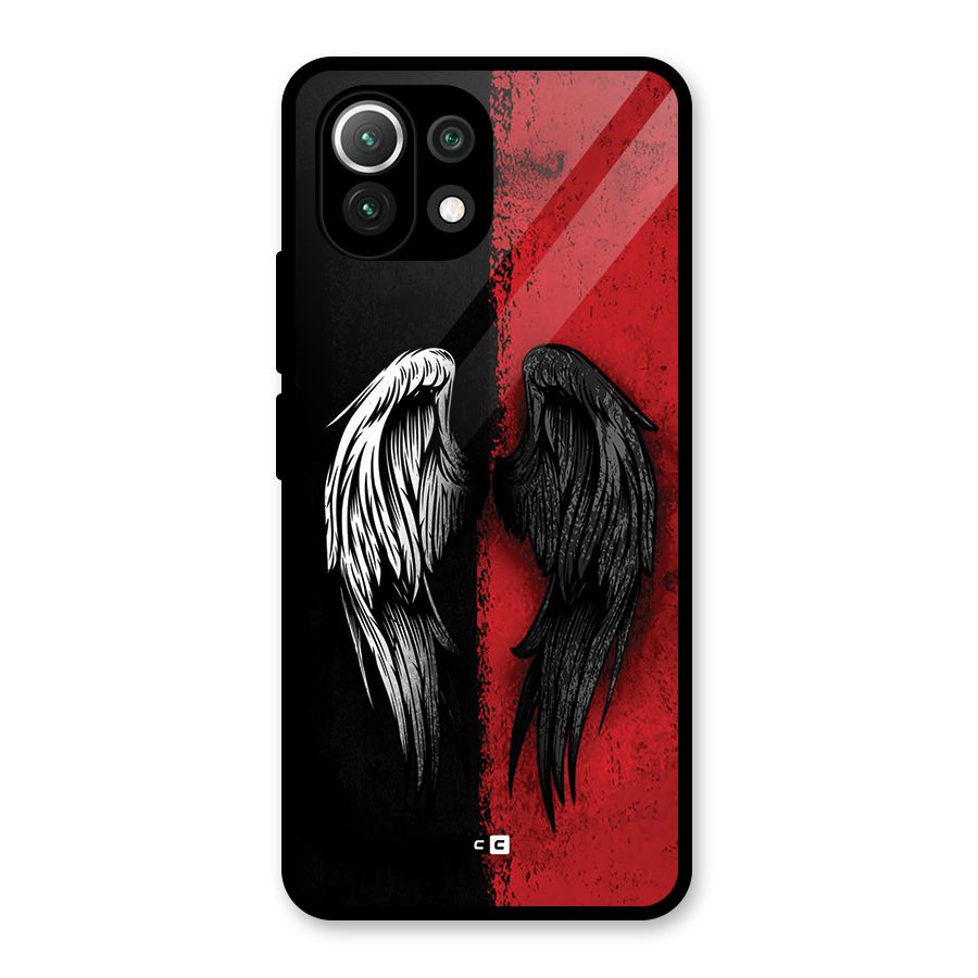 Angle Demon Wings Glass Back Case for Mi 11 Lite