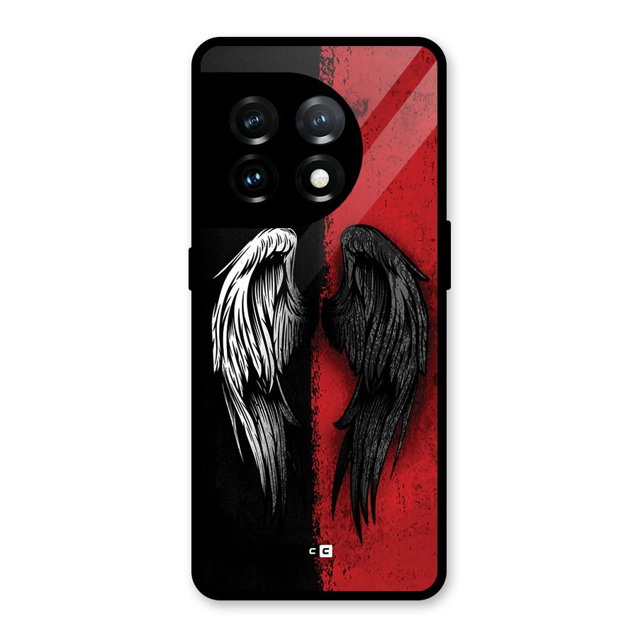 Angle Demon Wings Glass Back Case for OnePlus 11