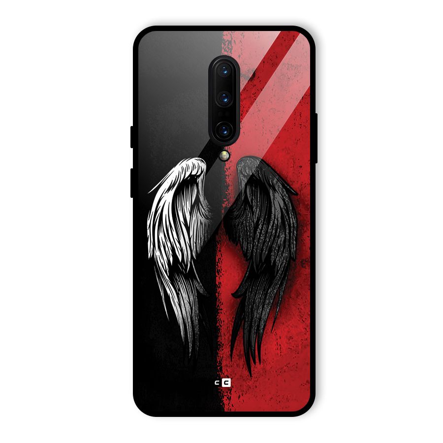Angle Demon Wings Glass Back Case for OnePlus 7 Pro