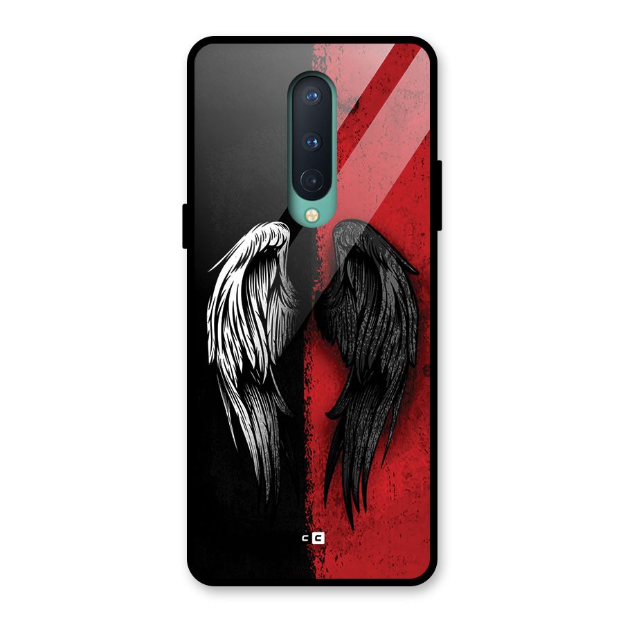 Angle Demon Wings Glass Back Case for OnePlus 8