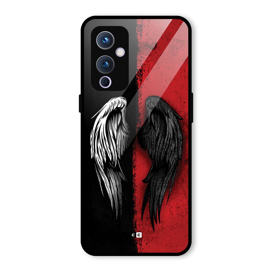 Angle Demon Wings Glass Back Case for OnePlus 9