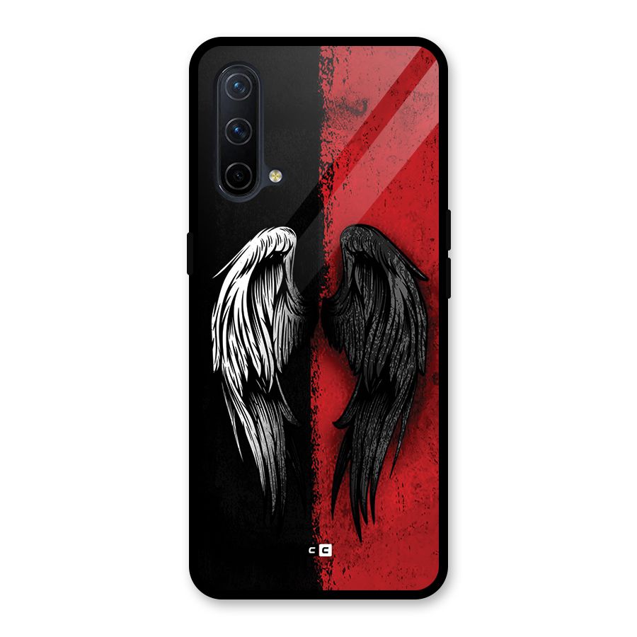 Angle Demon Wings Glass Back Case for OnePlus Nord CE 5G