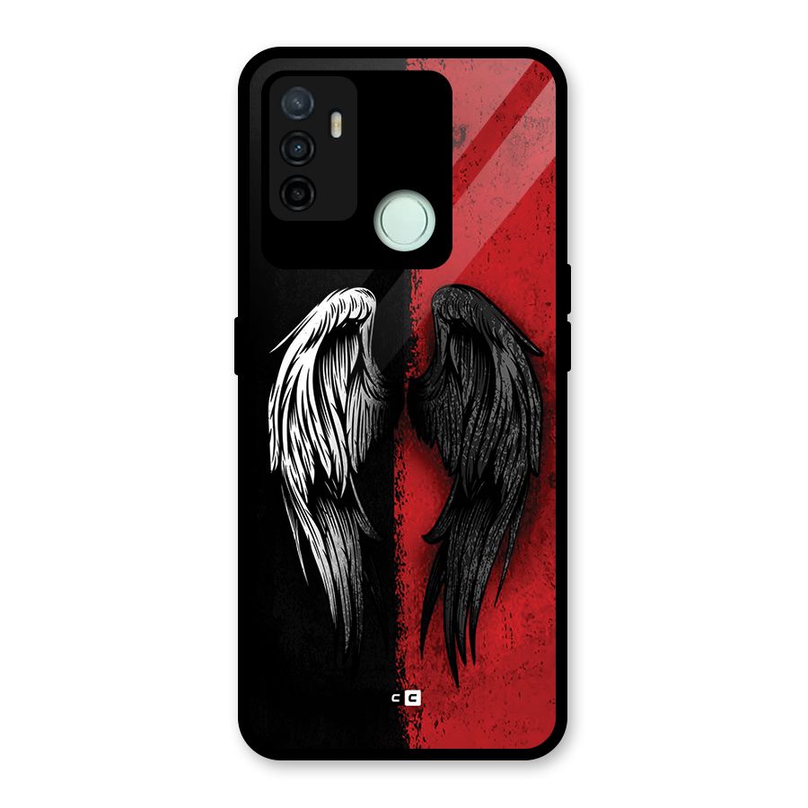 Angle Demon Wings Glass Back Case for Oppo A53