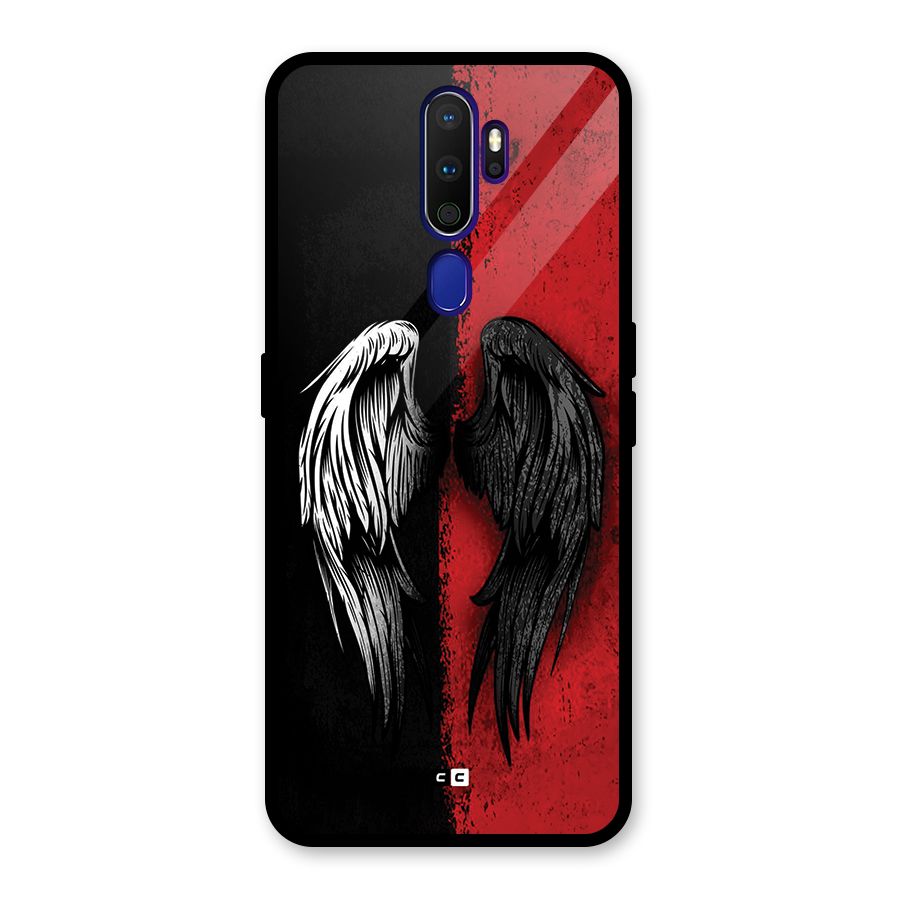 Angle Demon Wings Glass Back Case for Oppo A9 (2020)
