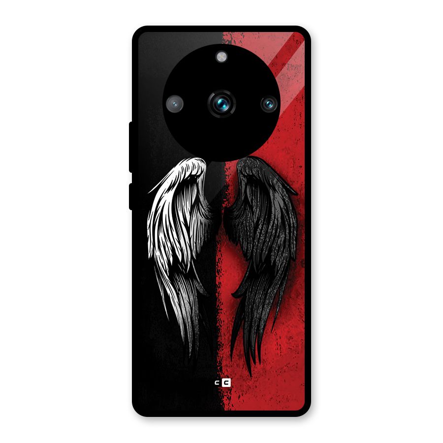 Angle Demon Wings Glass Back Case for Realme 11 Pro Plus