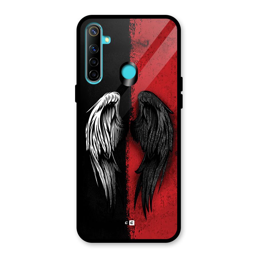 Angle Demon Wings Glass Back Case for Realme 5i