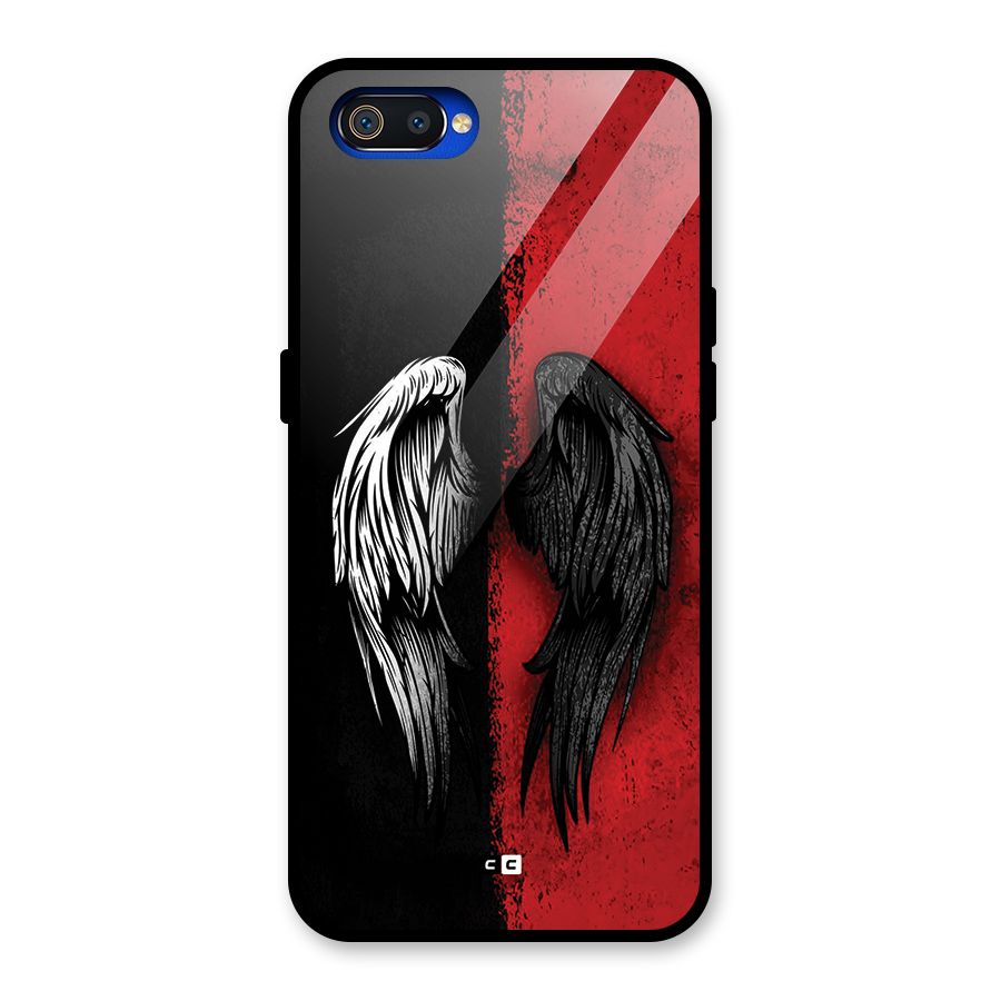 Angle Demon Wings Glass Back Case for Realme C2