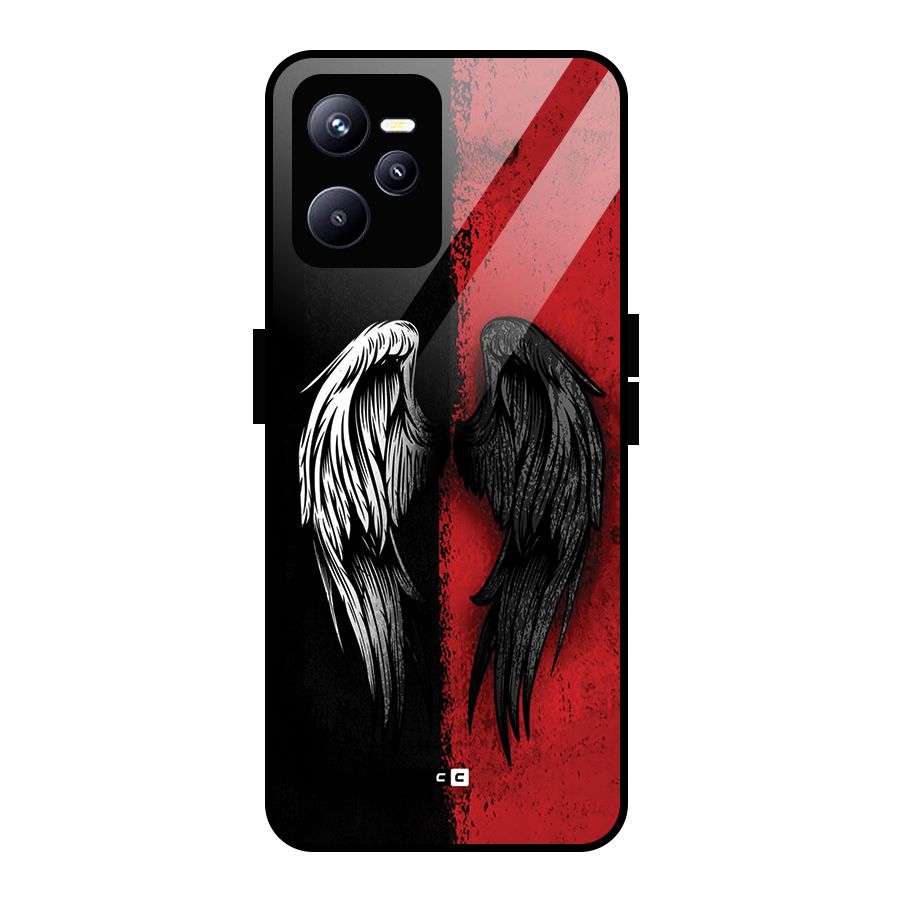 Angle Demon Wings Glass Back Case for Realme C35