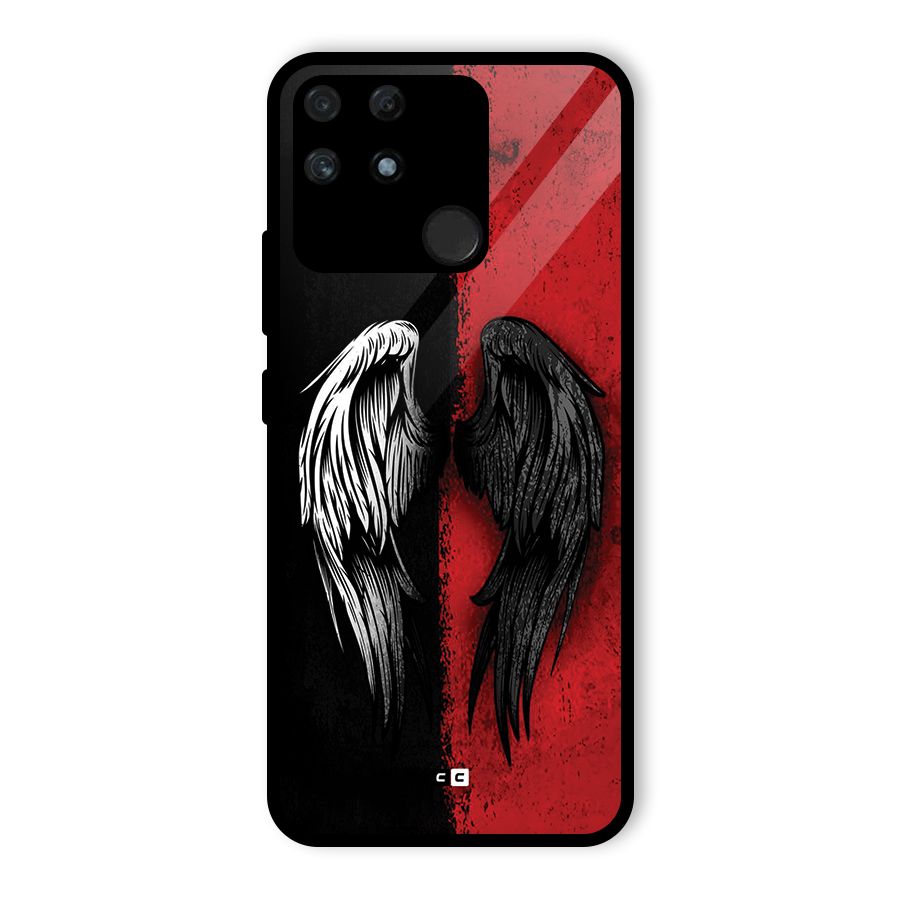 Angle Demon Wings Glass Back Case for Realme Narzo 50A