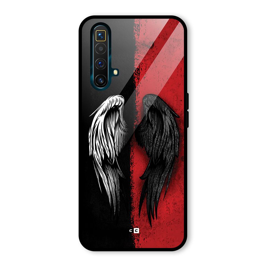 Angle Demon Wings Glass Back Case for Realme X3
