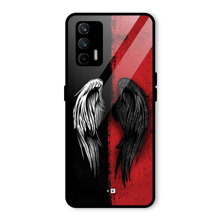 Angle Demon Wings Glass Back Case for Realme X7 Max
