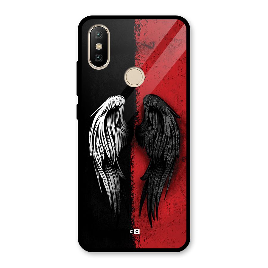 Angle Demon Wings Glass Back Case for Redmi A2