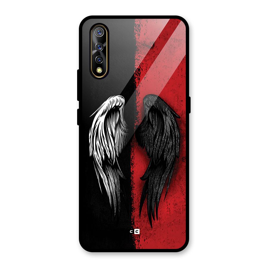Angle Demon Wings Glass Back Case for Vivo S1