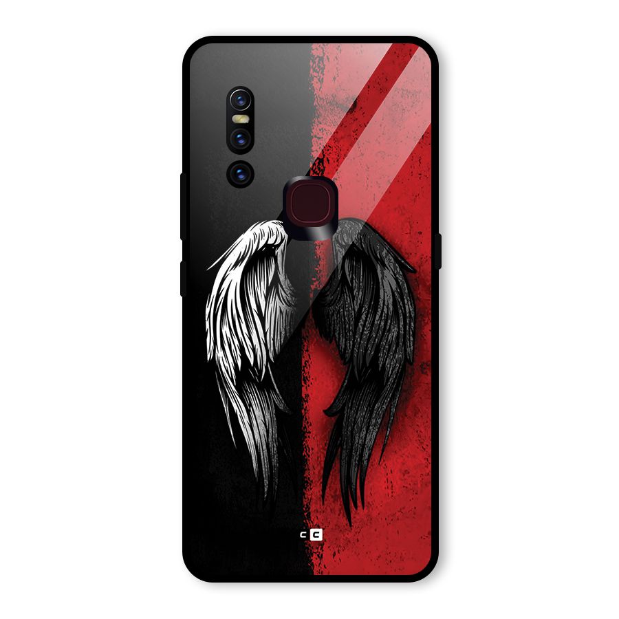 Angle Demon Wings Glass Back Case for Vivo V15