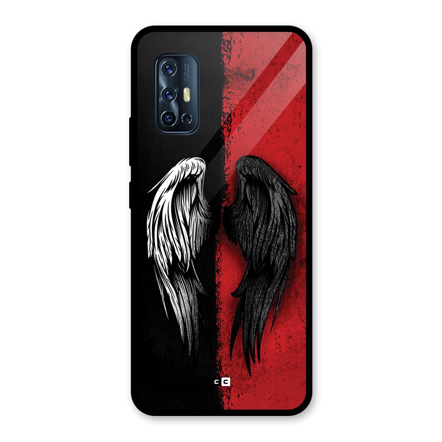Angle Demon Wings Glass Back Case for Vivo V17