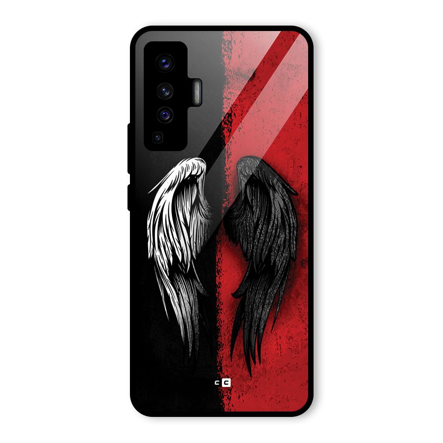Angle Demon Wings Glass Back Case for Vivo X50