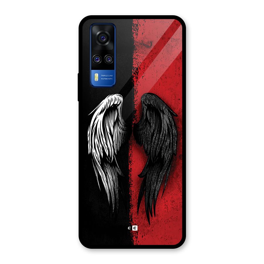 Angle Demon Wings Glass Back Case for Vivo Y31